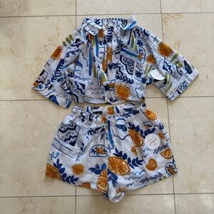 Violet Sky NWT $45 Colorful Patterned Two-Piece Set